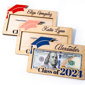 Graduation Money Holder Personalized, Graduation Gift, Class of 2024, High School Graduation, Gift for Graduates, High School Senior image 8