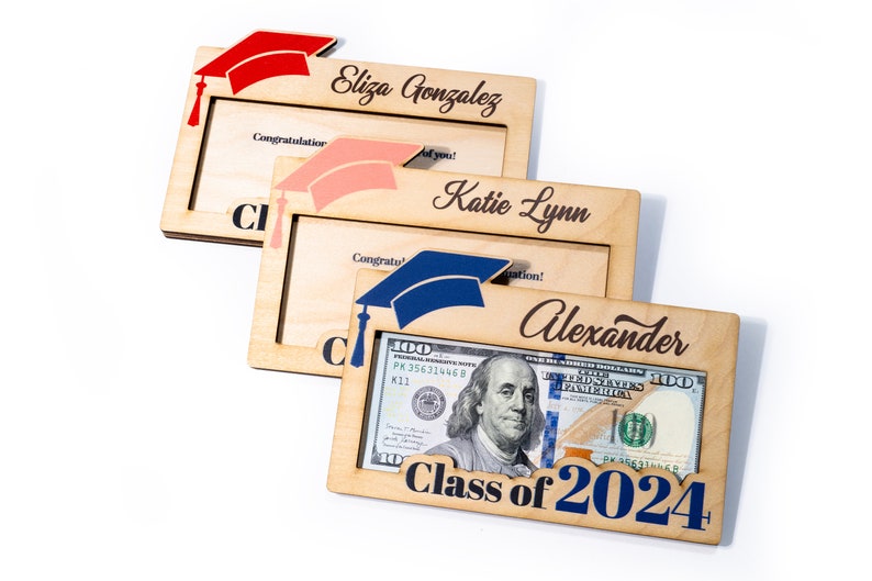 Graduation Money Holder Personalized, Graduation Gift, Class of 2024, High School Graduation, Gift for Graduates, High School Senior image 8