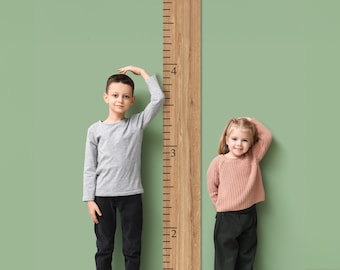 Personalized Wooden Kids Growth Chart, Custom Kids Wooden Growth Chart Ruler, Wooden Growth Chart for Kids, Height Ruler for Boys Girls