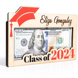 Graduation Money Holder Personalized, Graduation Gift, Class of 2024, High School Graduation, Gift for Graduates, High School Senior image 6