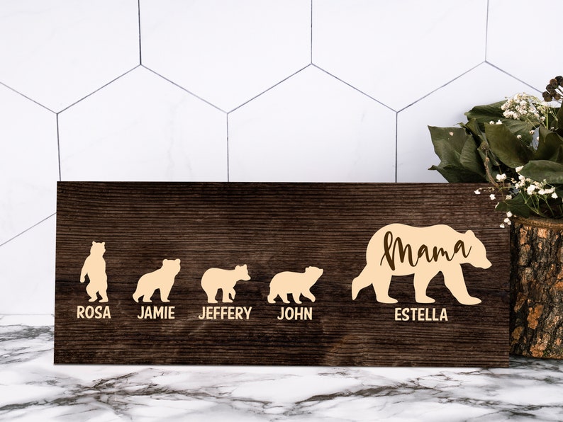 Personalized Gifts for Mom, Mothers Day Gift from Kids, Mom Gifts, Mom Sign, Mom Birthday Gifts, Mom Sign Gift Ideas, Custom Mom Sign image 9