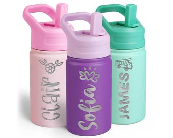 Personalized Kids Water Bottle, Name Cup Gift for Kids, Custom Name Kids Tumbler, Back To School Gifts for Kids, Kids School Gift