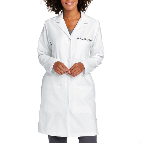 Lab Coat for Women, Medical Specialty Gifts, Personalized Embroidered, Custom Lab Coat, Embroidered Medical Lab Coat, Women's Long Lab Coat