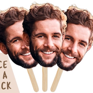Face on a Stick, Bachelorette Party, Custom Heads on a Stick, Big Head on a Stick, Big Heads, Groomsmen Gifts, Big Head Cutouts, Fat Head