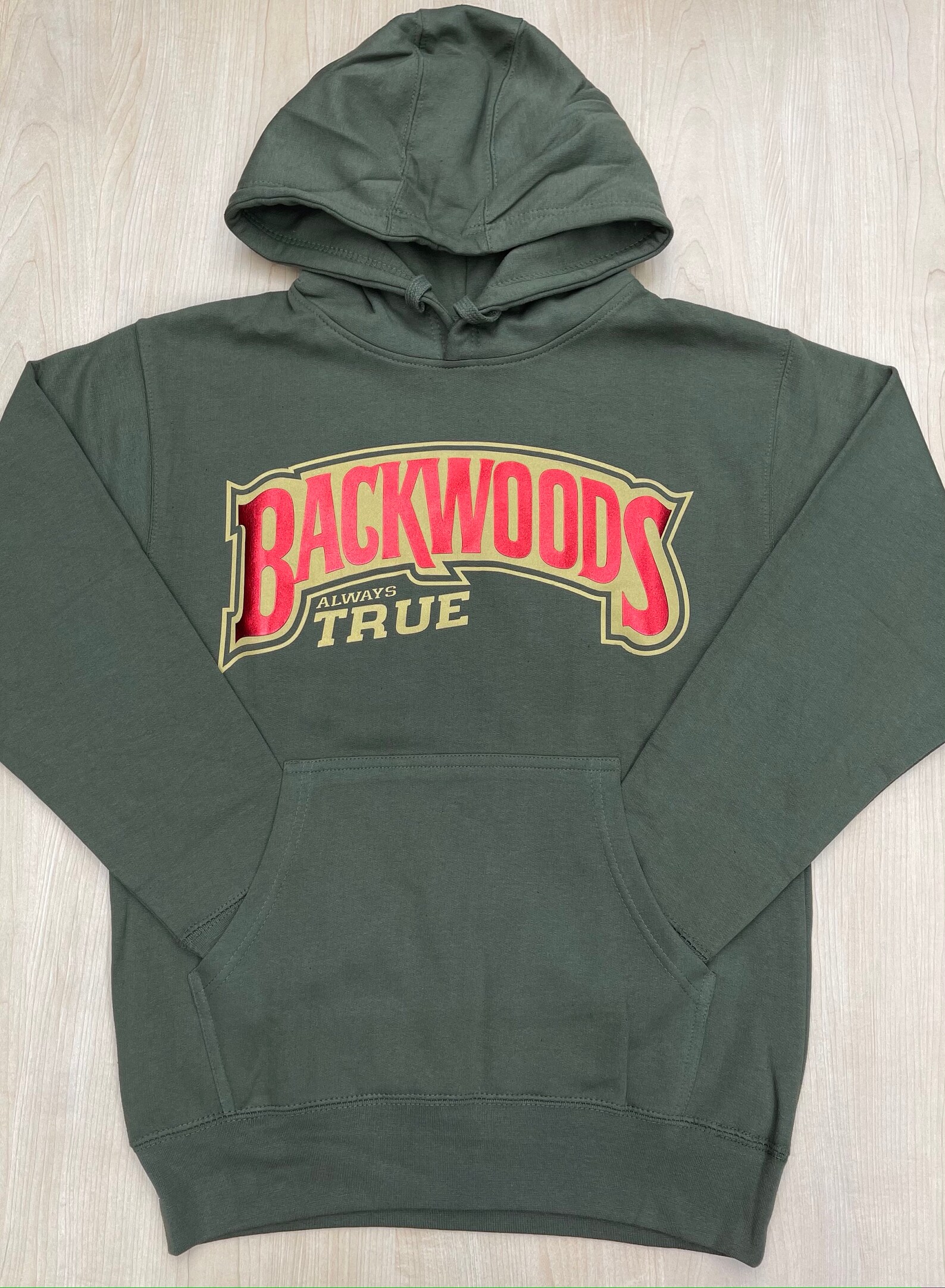 Red backwood hoodie Clearance
