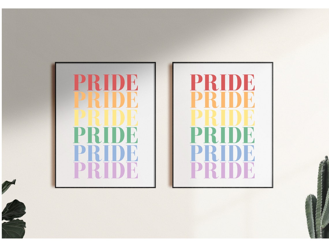 Pride Print Digital Download Wall Art LGBTQIA | Etsy