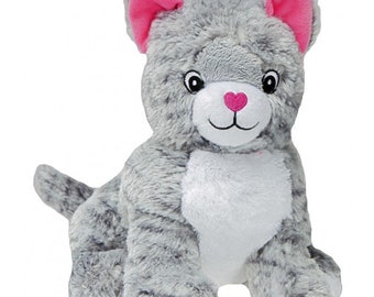 Peluche Bouillotte déhoussable chat - Made in France