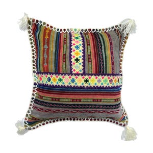 Colourful Peru Vintage Cushion Cover, 45cm x 45cm (18"), South American Throw Pillow