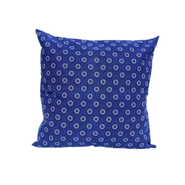 Indigo Shweshwe South African Handmade Cushion Cover, 45cm x 45cm (18"x18")