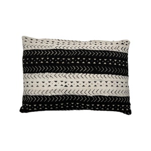 Bogolan Mudcloth Cushion Cover, 40cm x 60cm (16”x24”), Mali Handmade Pillow Case