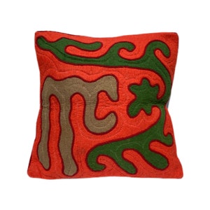 通販サイト キルギス ハンドメイド シルダック ウールクッションカバー