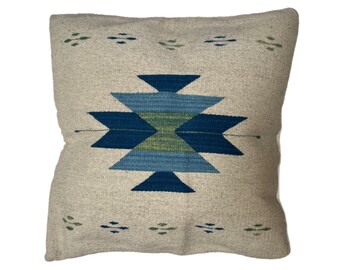 Zapotec Oaxaca Wool Handwoven Mexican Cushion Cover, 50cm x 50cm (20" x 20")