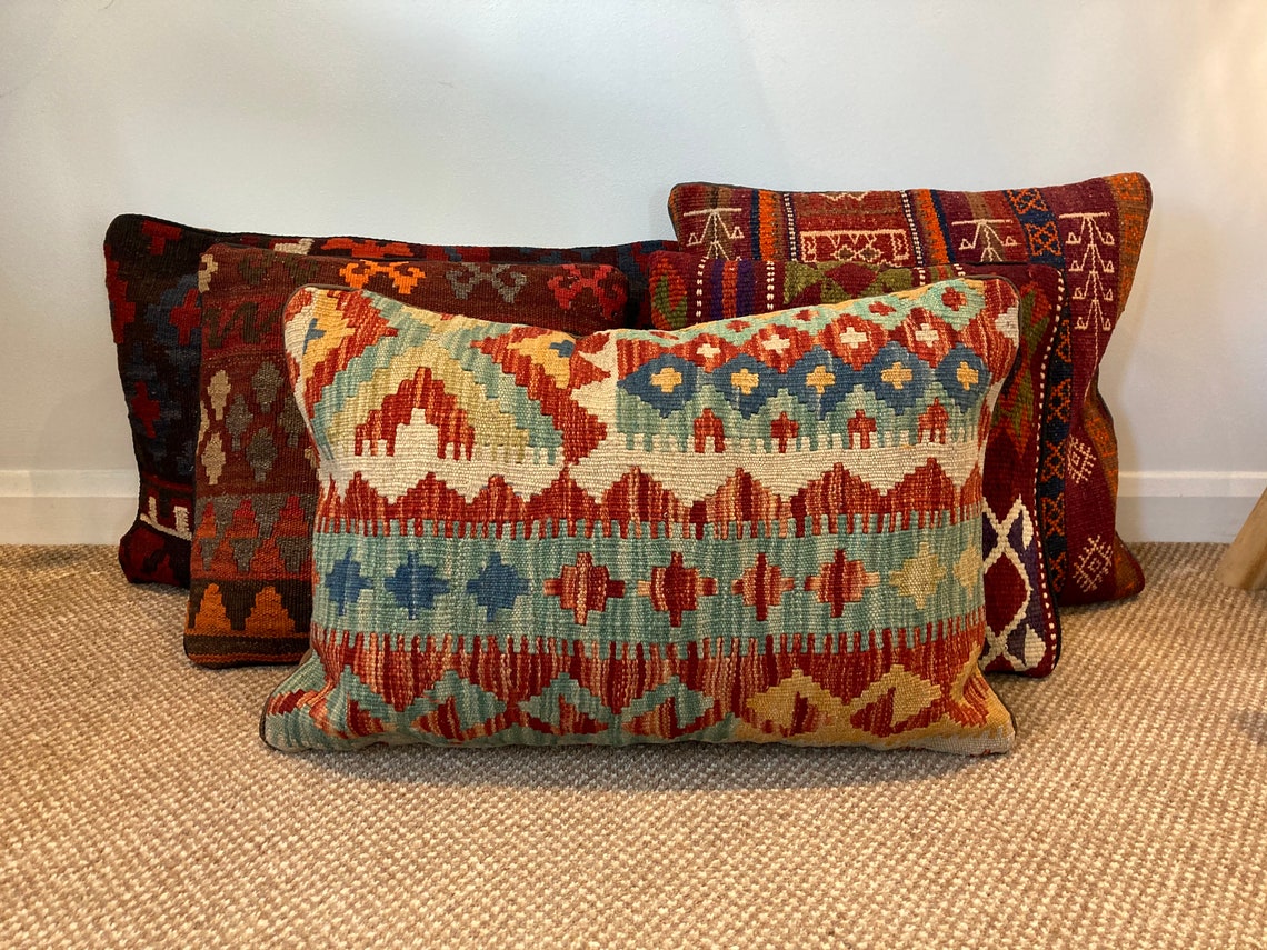 Afghan Kilim Bolster Cushion Cover 40cm x 60cm 16 x Etsy
