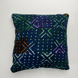 16 Recycled Sari Cushion Cover 40cm Indian Moroccan Maroon by