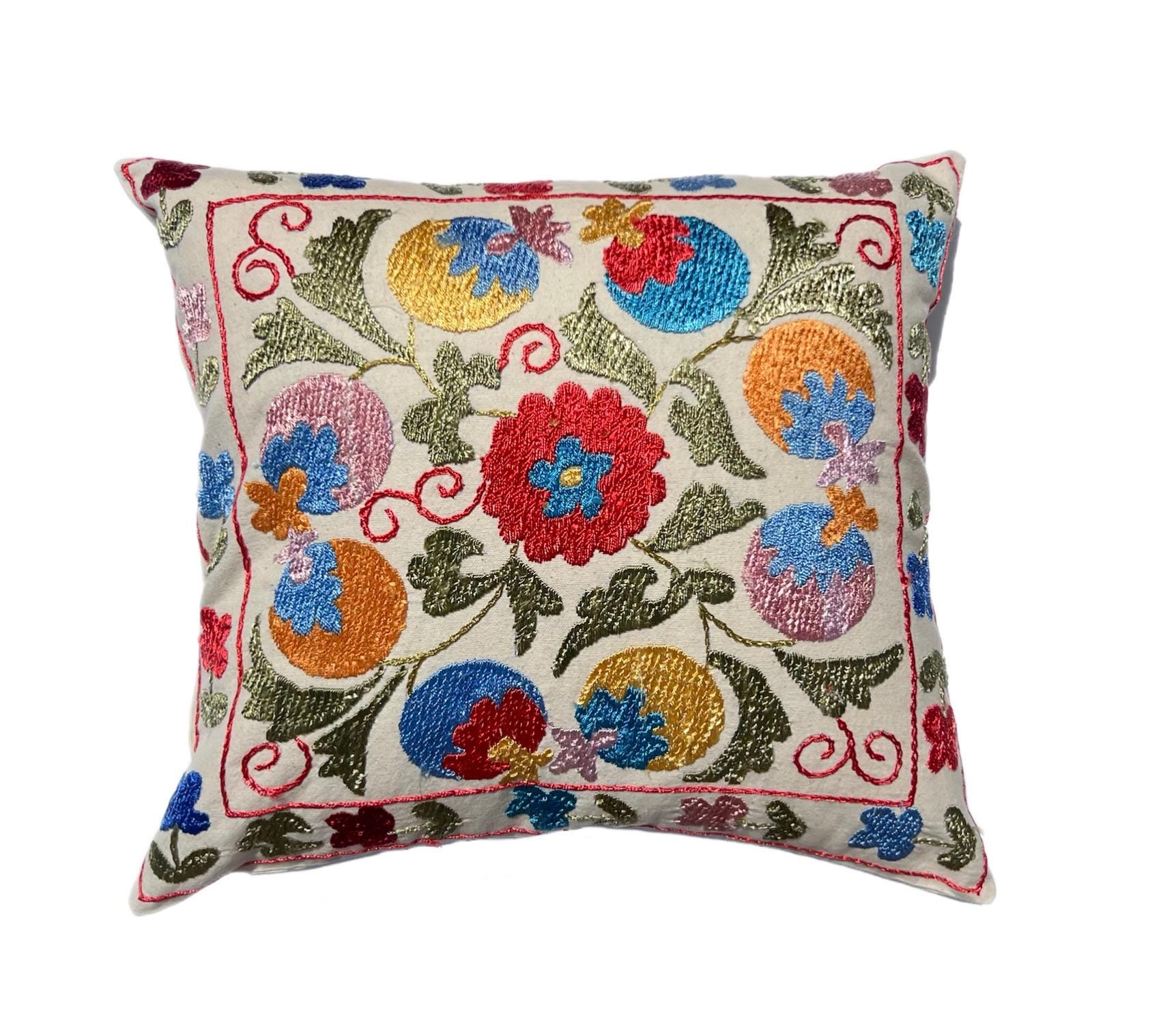 Embroidery Cushion Ancient Suzani Suzani Pillow Covers Uzbek