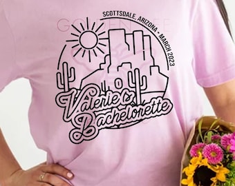 Custom Desert Bachelorette Party Shirts: Scottsdale Girls Weekend
