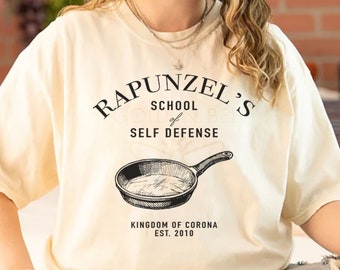 Rapunzel's School of Self Defense Comfort Colors Shirt