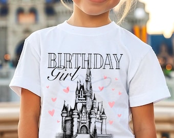 Birthday Girl Castle Shirt - Subtle Disney Tee, Theme Park Visit