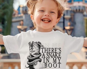 There's A Snake In My Boot Toddler Shirt - Subtle Toy Story Tee