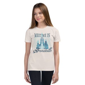 Meet Me In Arendelle Youth Shirt - Bella Canvas - Princess Anna, Queen Elsa - Minimalist Disney, Subtle, Modern