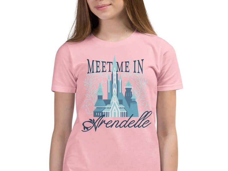 Meet Me In Arendelle Youth Shirt - Bella Canvas - Princess Anna, Queen Elsa - Minimalist Disney, Subtle, Modern