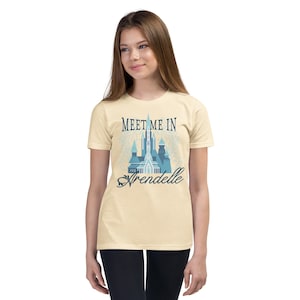Meet Me In Arendelle Youth Shirt - Bella Canvas - Princess Anna, Queen Elsa - Minimalist Disney, Subtle, Modern