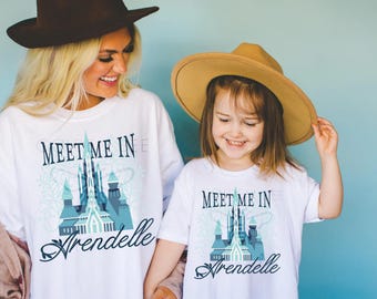Arendelle Youth Shirt: Minimalist Princess Anna & Queen Elsa Tee