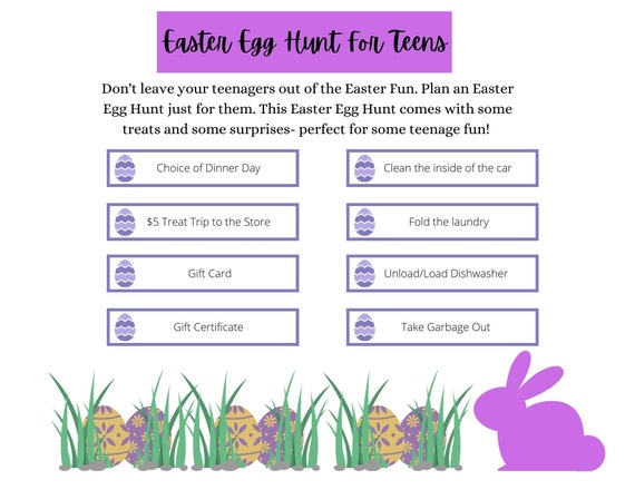 Easter Activity for Teens/easter Egg Hunt for Teens/easter Egg - Etsy