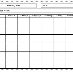 Printable Student Organizer, Middle School/high School Planner, Weekly ...