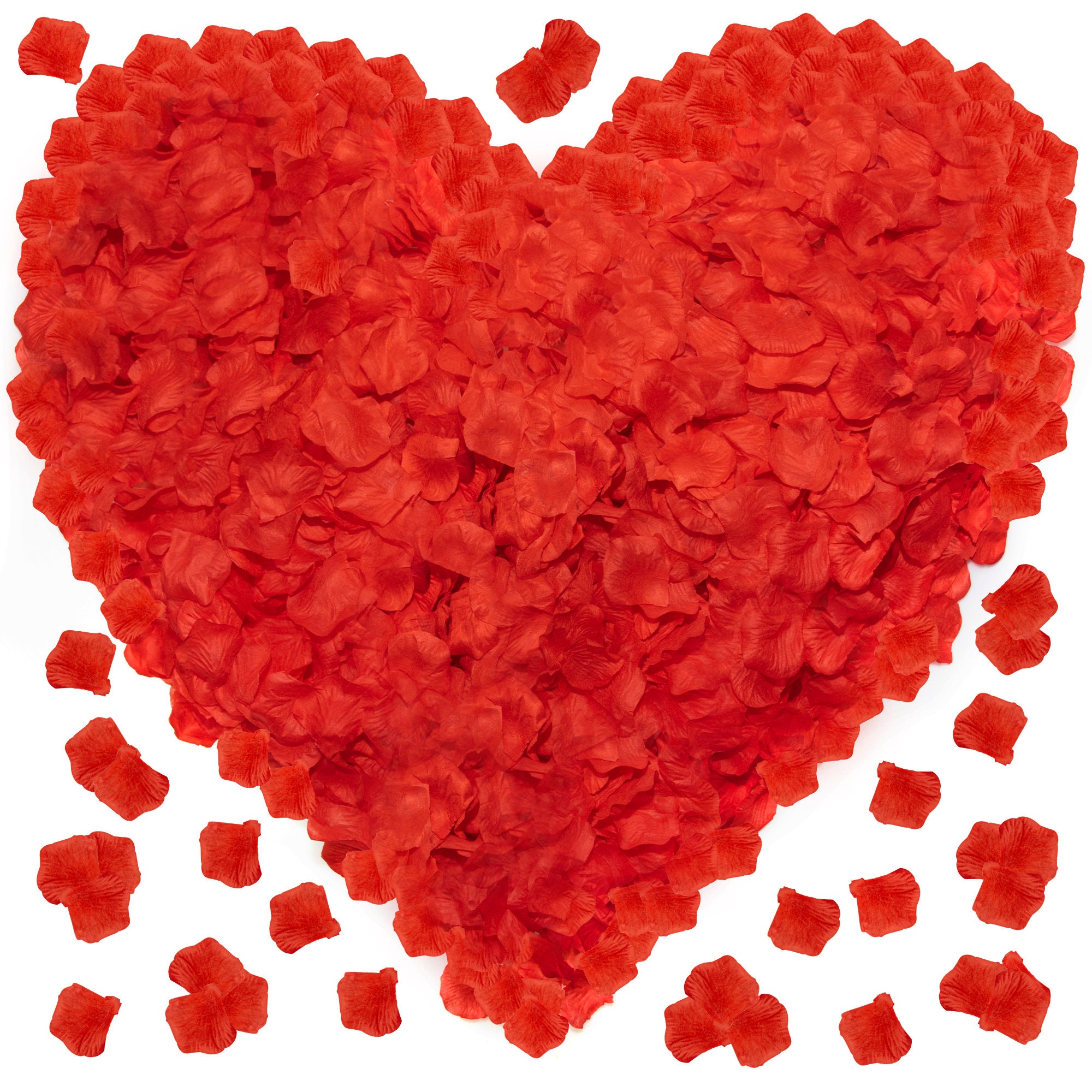 Red Rose Petals for A Romantic Night 3600 PCS Artificial Etsy