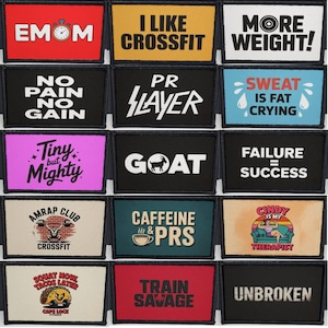 Fitness Gym Crossfit Morale Patch Tactical 2x3 inch