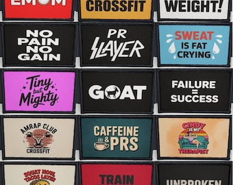 Patch tactique Crossfit Morale Gym 2 x 3 pouces
