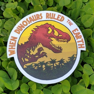 Tropical Jurassic Park Sticker!