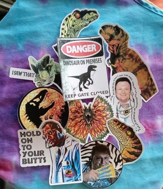 Jurassic Park Stickers - Etsy