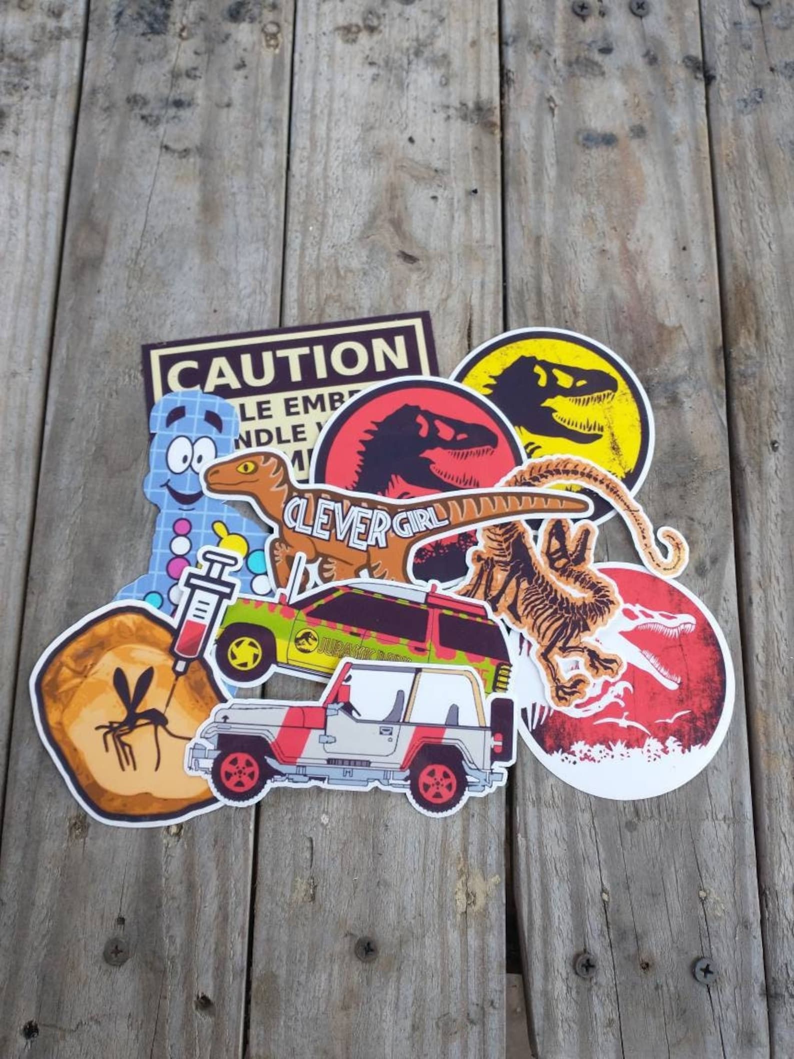 Jurassic Park Stickers - Etsy