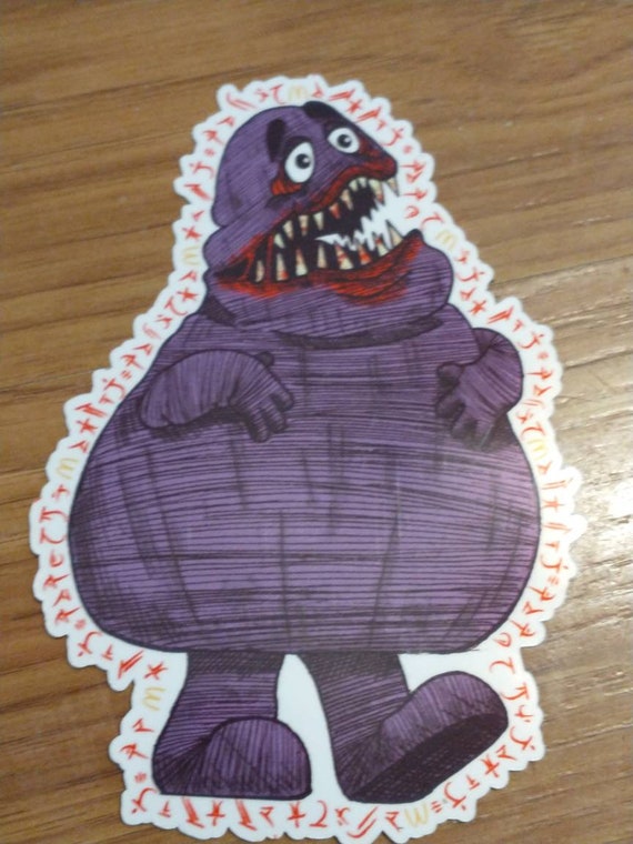 The Grimace Vinyl Sticker - Etsy