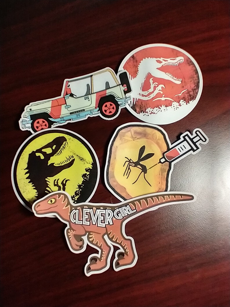 Jurassic Park Stickers - Etsy