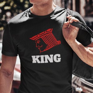 Carte du Roi - Cadeau pour lui - Chemise graphique - Chemise de fête des Pères - Chemise King