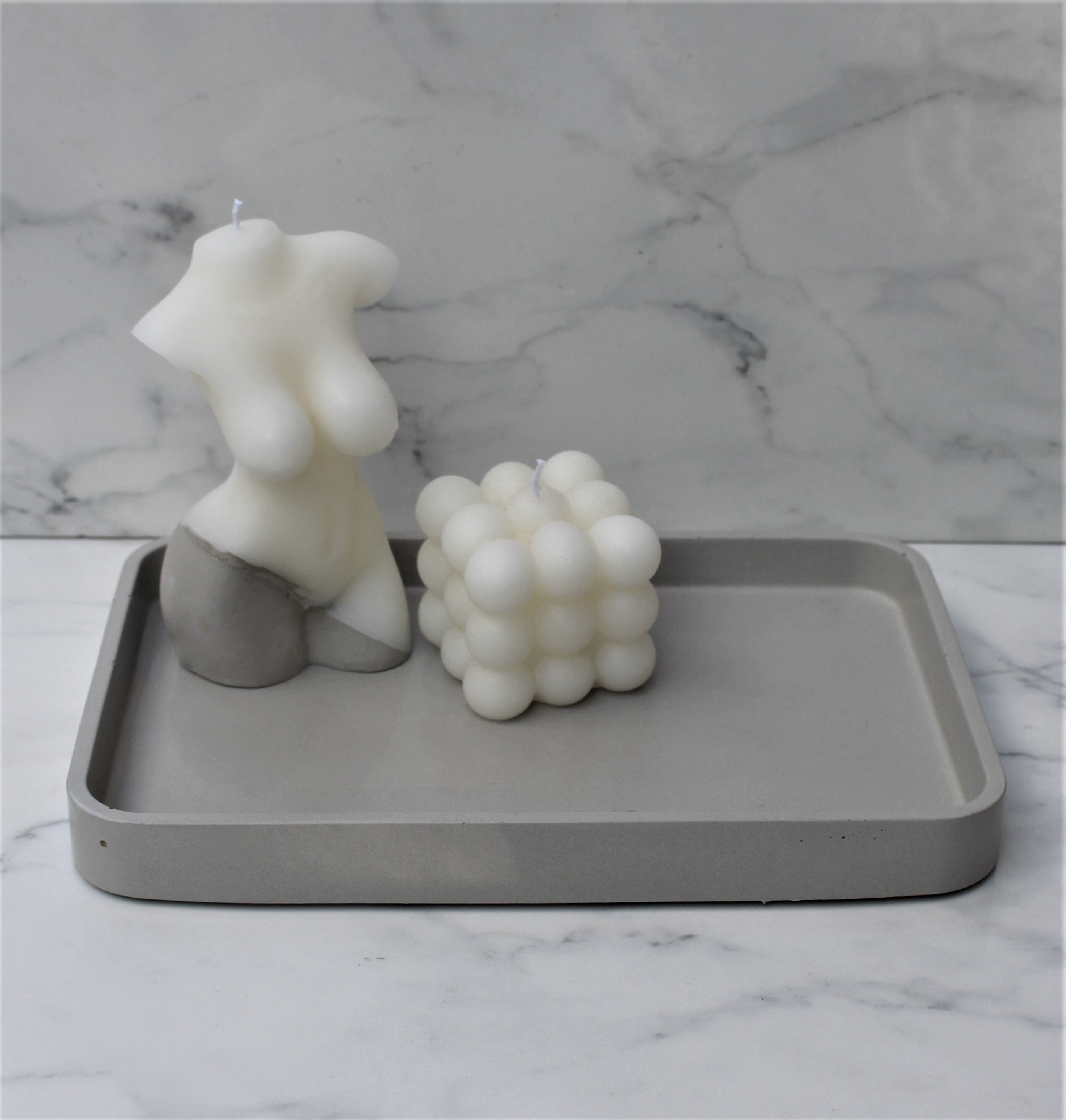 Großes rechteckiges handgemachtes Eco Beton Tablett | Etsy