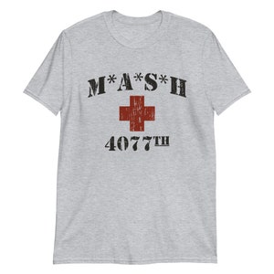MASH 4077th TV Division Vintage Tshirt, Mash TV Sitcom, Cozy Military Army Show T-Shirt, M*A*S*H shirt, Army Hospital Tee, Korean War,