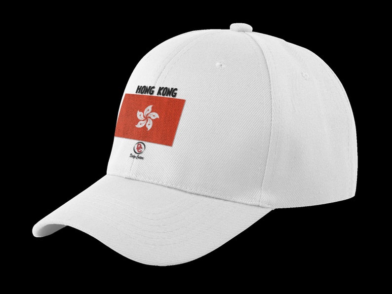 Hong Kong Flag Embroidered Unisex Dad 