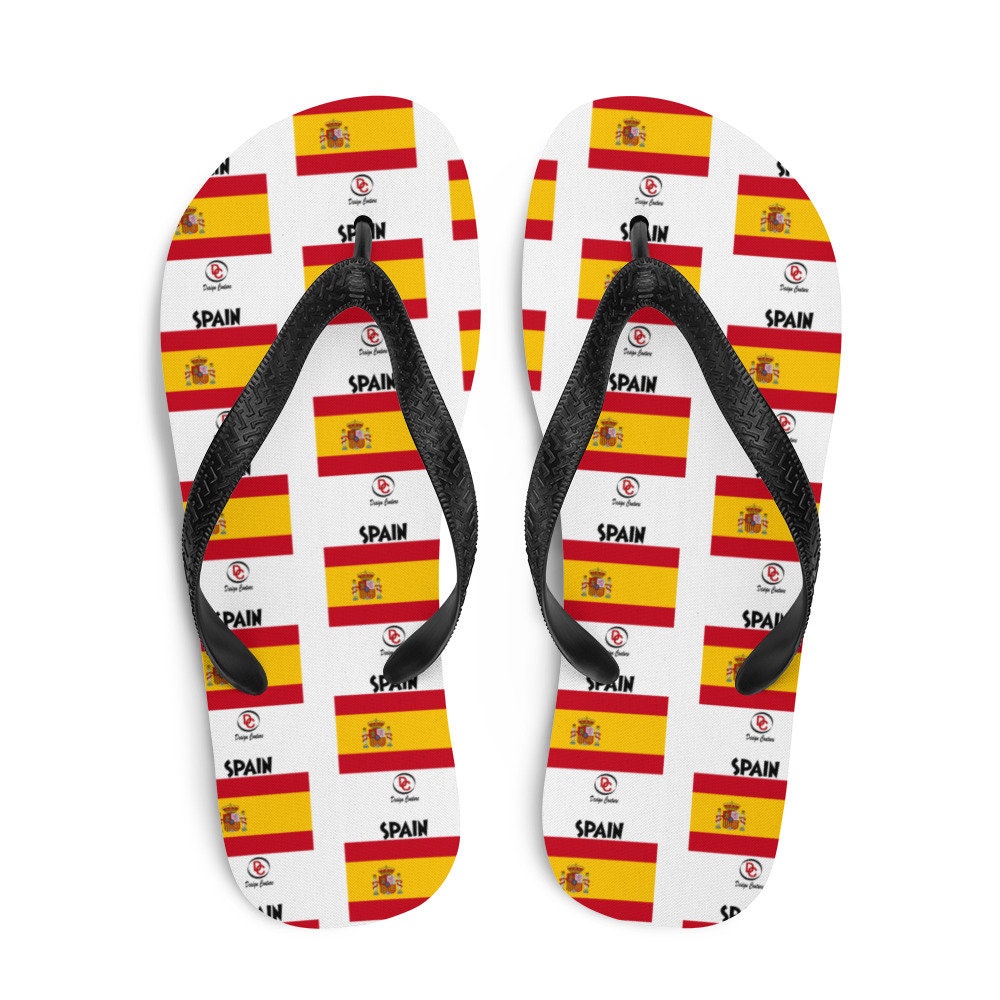 Spain Flag FlipFlops / Sandals / SlipOn Shoes / SlipOns / Etsy
