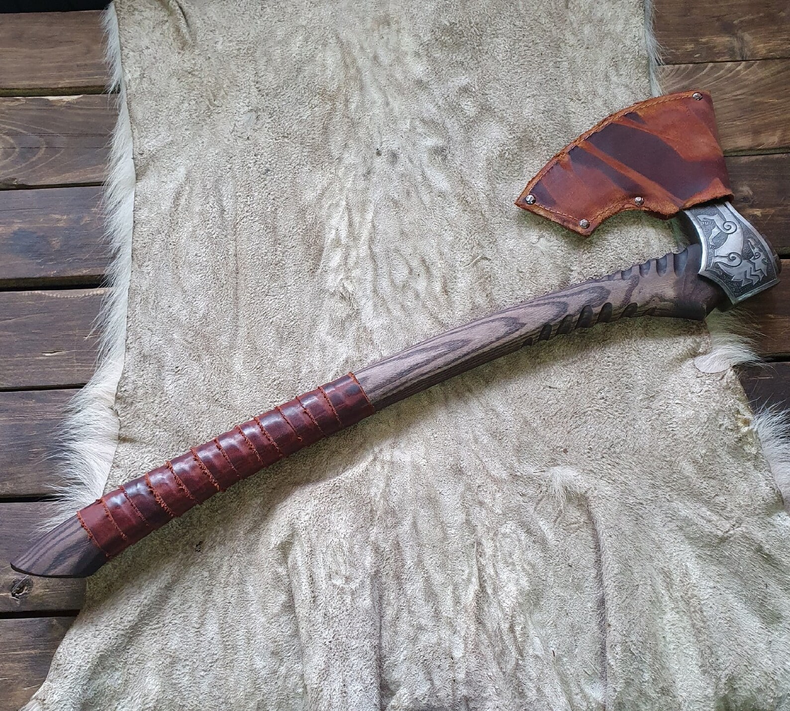 Viking battle axe mediveal cleaver Nordic axe Custom Axe Etsy