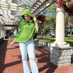 Happy Hooded poncho
