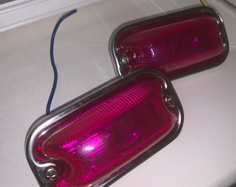 Pink JDM side markers/side indicators car and truck, vintage Bosozoku style, Nissan Toyota etc