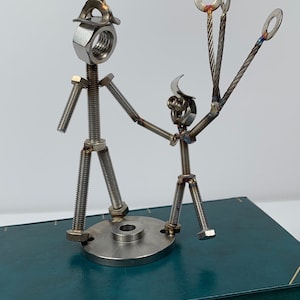 Schweißkunst Vatertag Skulptur Altmetall Kunst Weihnachten