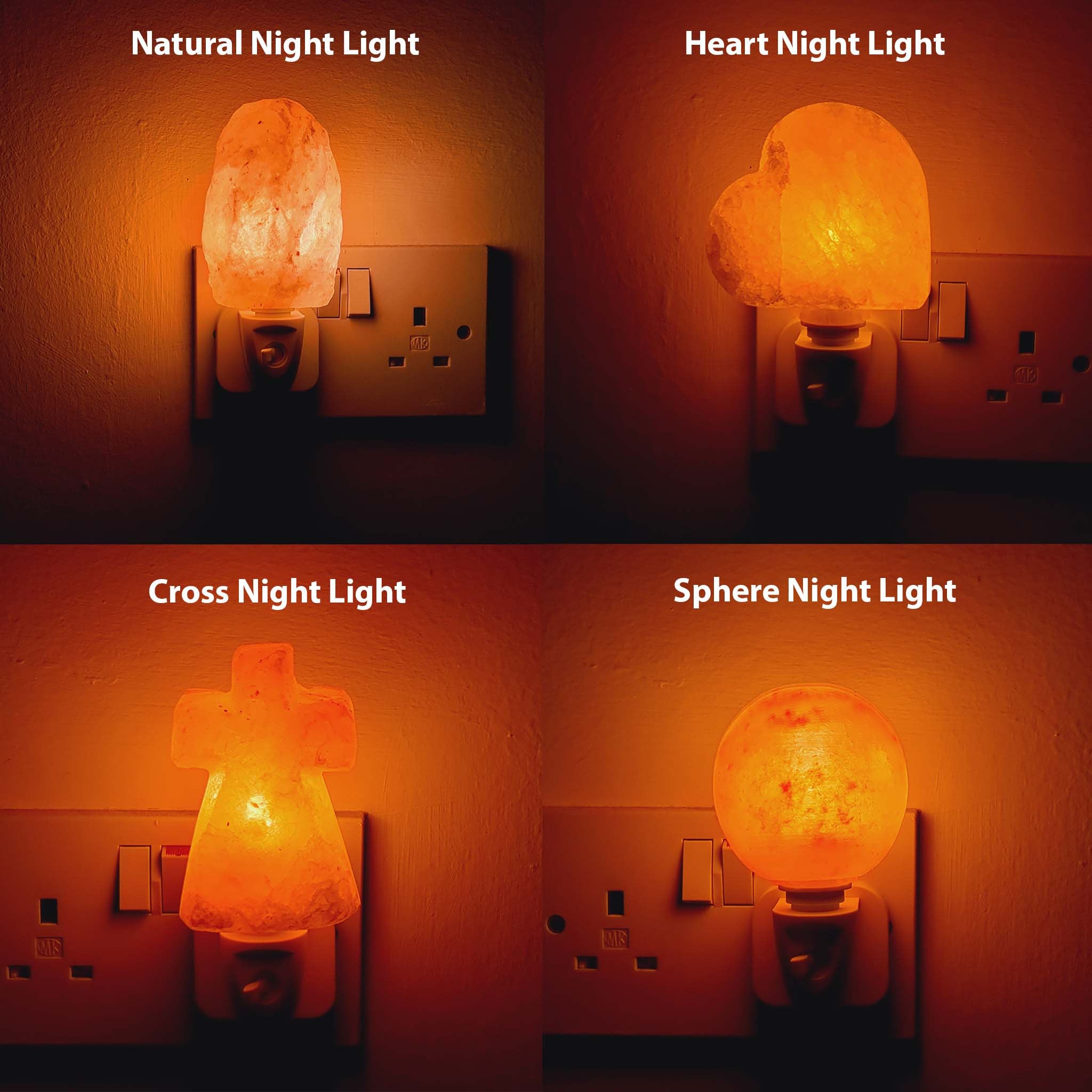 Salt lamp on sale night light bulb
