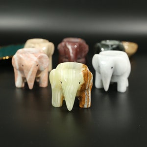 Marble/Stone Elephant Tea Light Holder