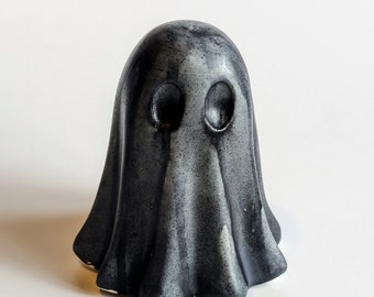 Handmade Black Ghost Ornament - Squid