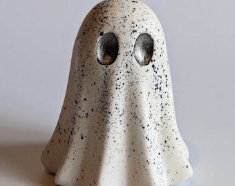 Handmade White Ghost Ornament - Wisp